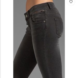 Anine bing light charcoal gray skinny jeans